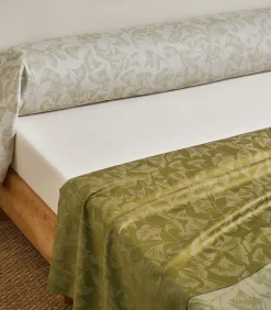 Sale GINGKO Olive - Laken Satijn katoen Lakens