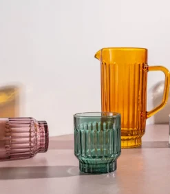 Discount Glas 30cl roze Tone - set/4 Glazen & Karaffen