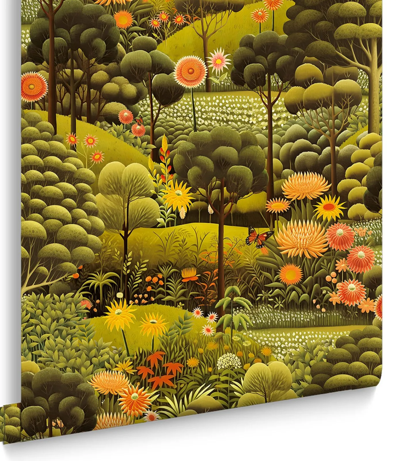 Vliesbehang Arley Garden Dusk Wanddecoratie
