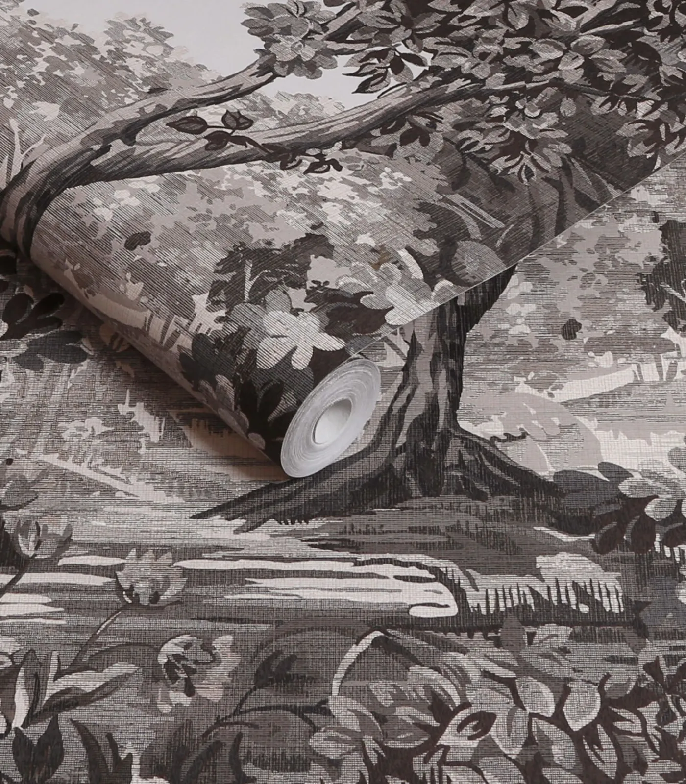Sale Vliesbehang Bodenham Etching Charcoal Wanddecoratie