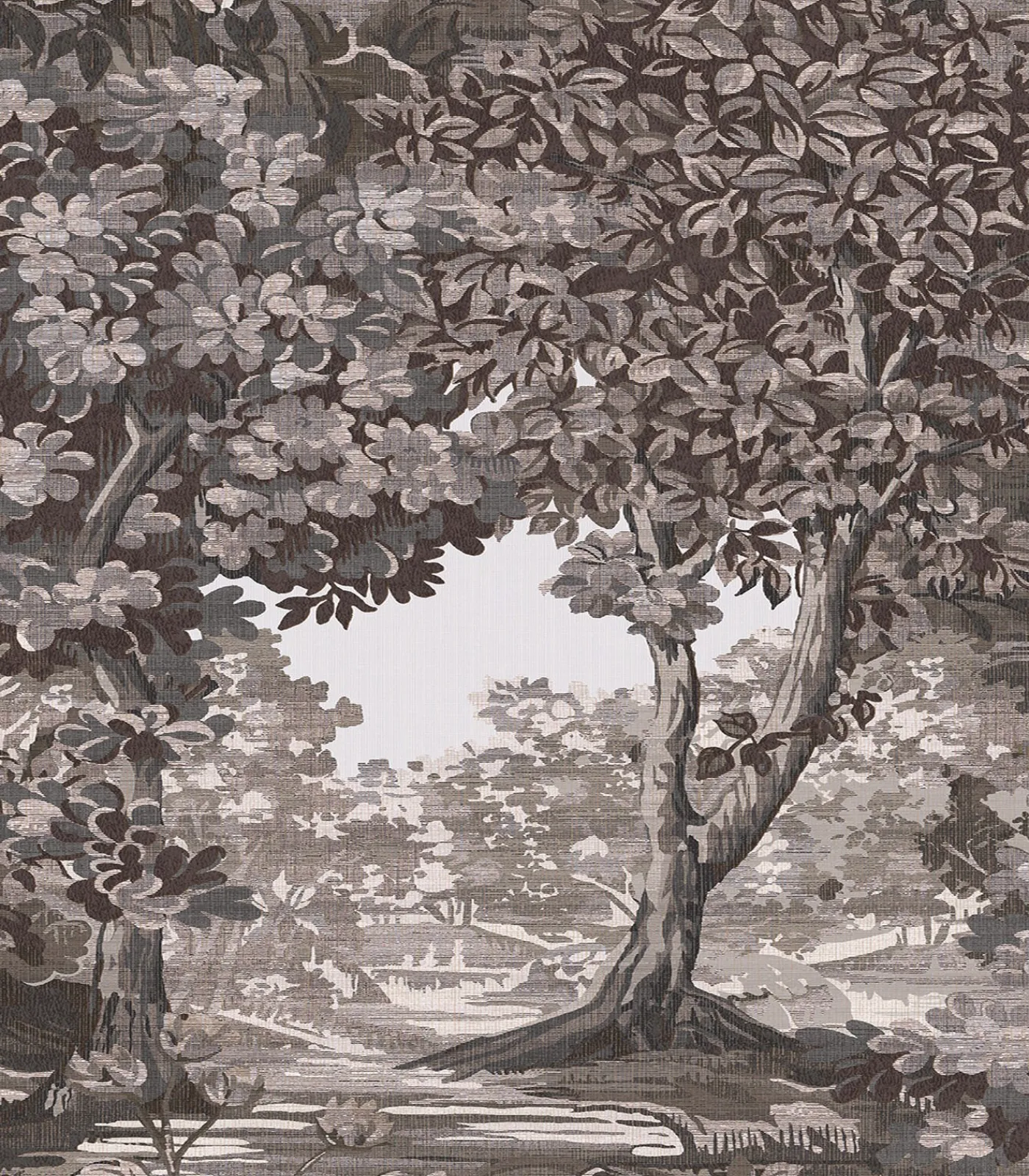 Sale Vliesbehang Bodenham Etching Charcoal Wanddecoratie