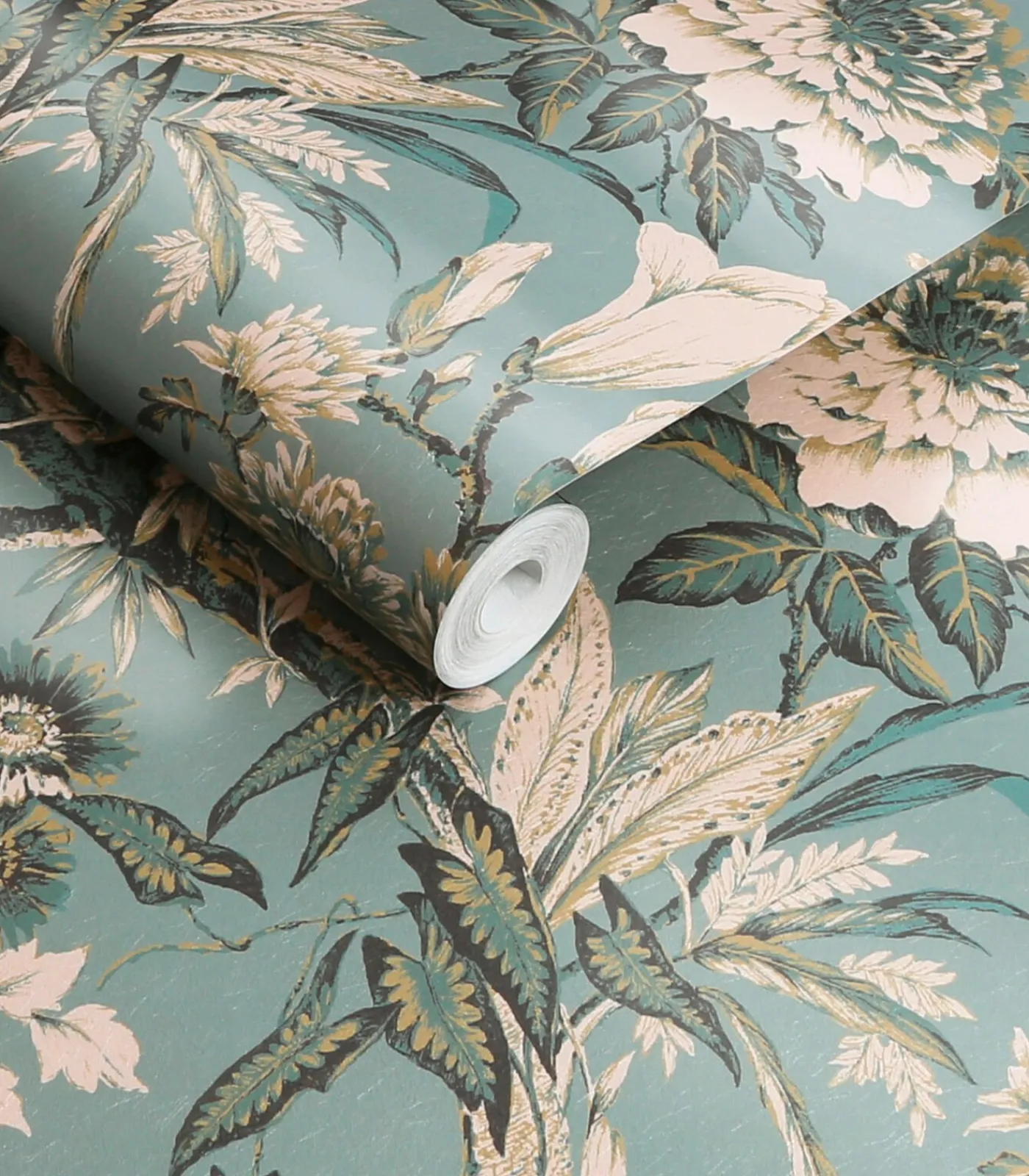 New Vliesbehang Perrow Duck Egg Wanddecoratie