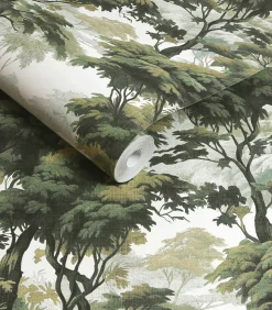 Best Vliesbehang Bobart's Garden Lush Green Wanddecoratie