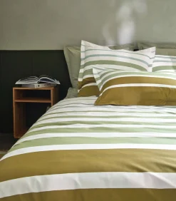 Sale GRAND LARGE Kaki - Kussensloop Perkaal katoen Kussenslopen