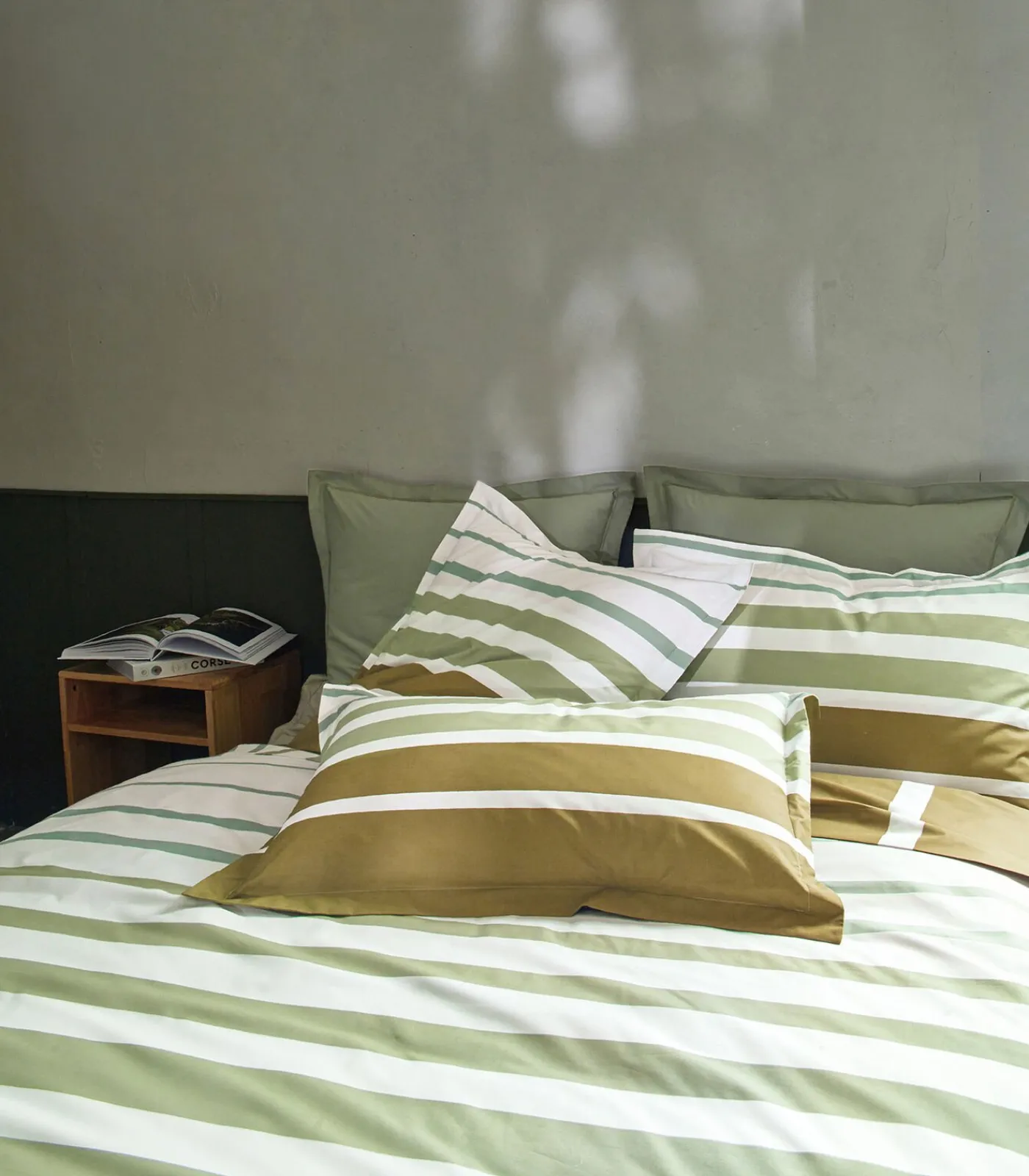 Best GRAND LARGE Kaki - Laken Perkaal Katoen Lakens