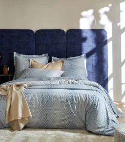 GRAVITY Bleu Céleste - Laken Satijn katoen Lakens