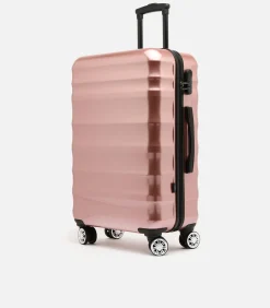 Clearance Grote koffer Man London Roze Trolleys
