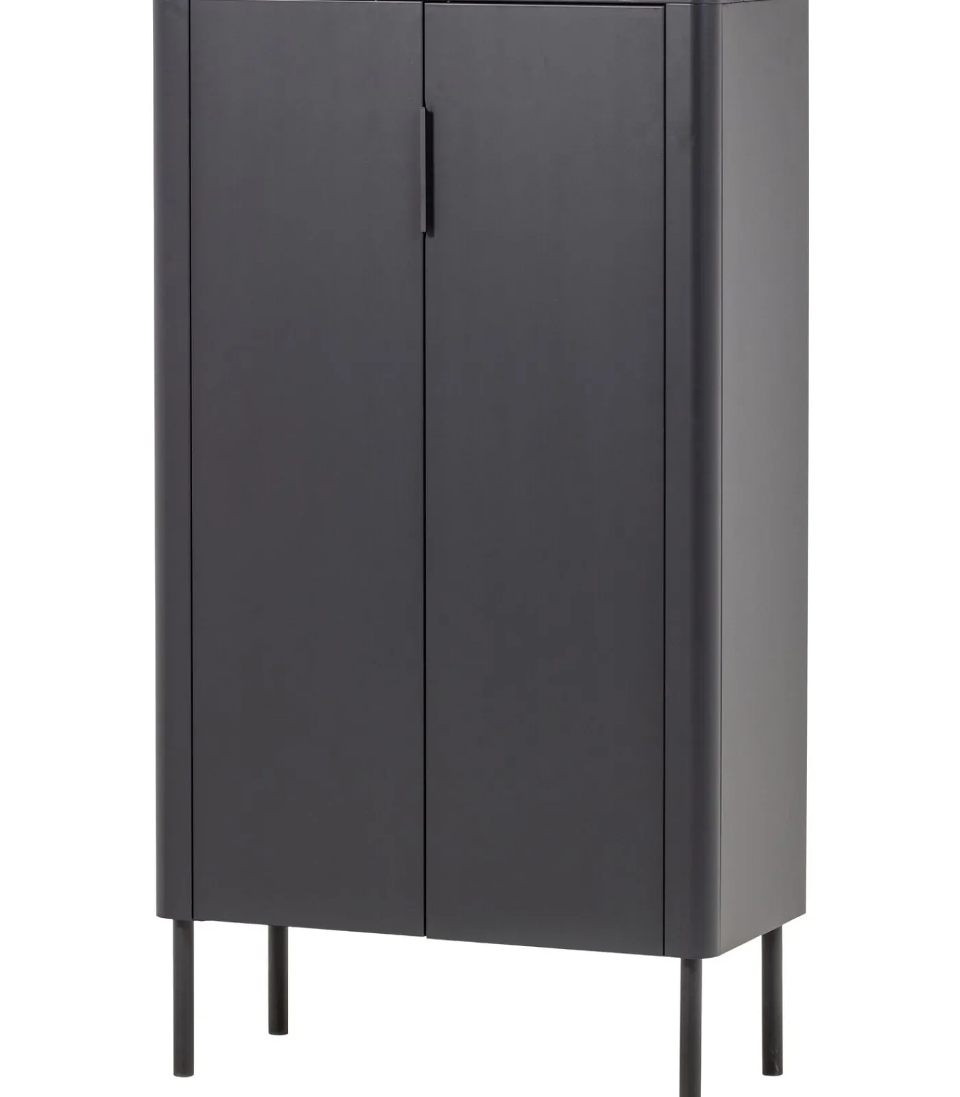 Gunnar 2-Deurs Kast - Grenen - Matzwart -135x85x39 Meubels