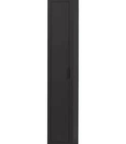 Clearance Gunnar Smalle Hoge Kast - Grenen - Matzwart - 217x45x39 Meubels