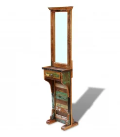 Clearance Halspiegel 47x23x180 cm massief gerecycled hout Spiegels