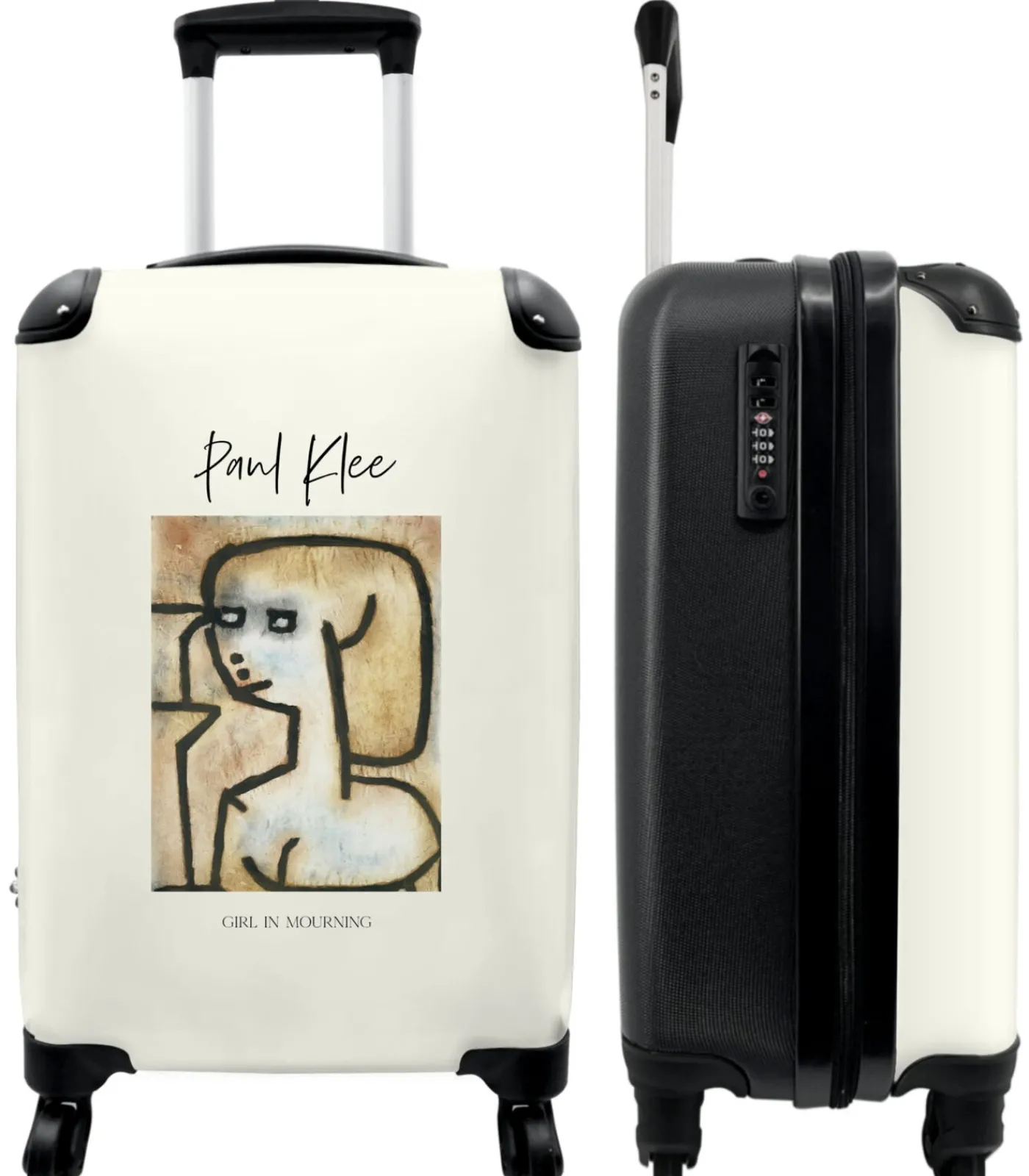 Sale Handbagage Koffer met 4 wielen en TSA slot (Kunst - Abstract - Paul Klee - Vintage) Trolleys