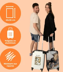 Sale Handbagage Koffer met 4 wielen en TSA slot (Kunst - Abstract - Paul Klee - Vintage) Trolleys