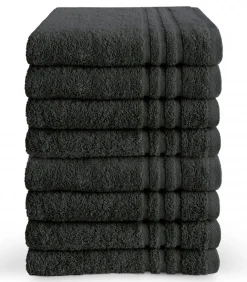 Hot Handdoek 70 x 140 Antraciet - 6 stuks Handdoeken