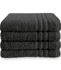 Sale Handdoek 50 x 100 Antraciet - 6 stuks Handdoeken