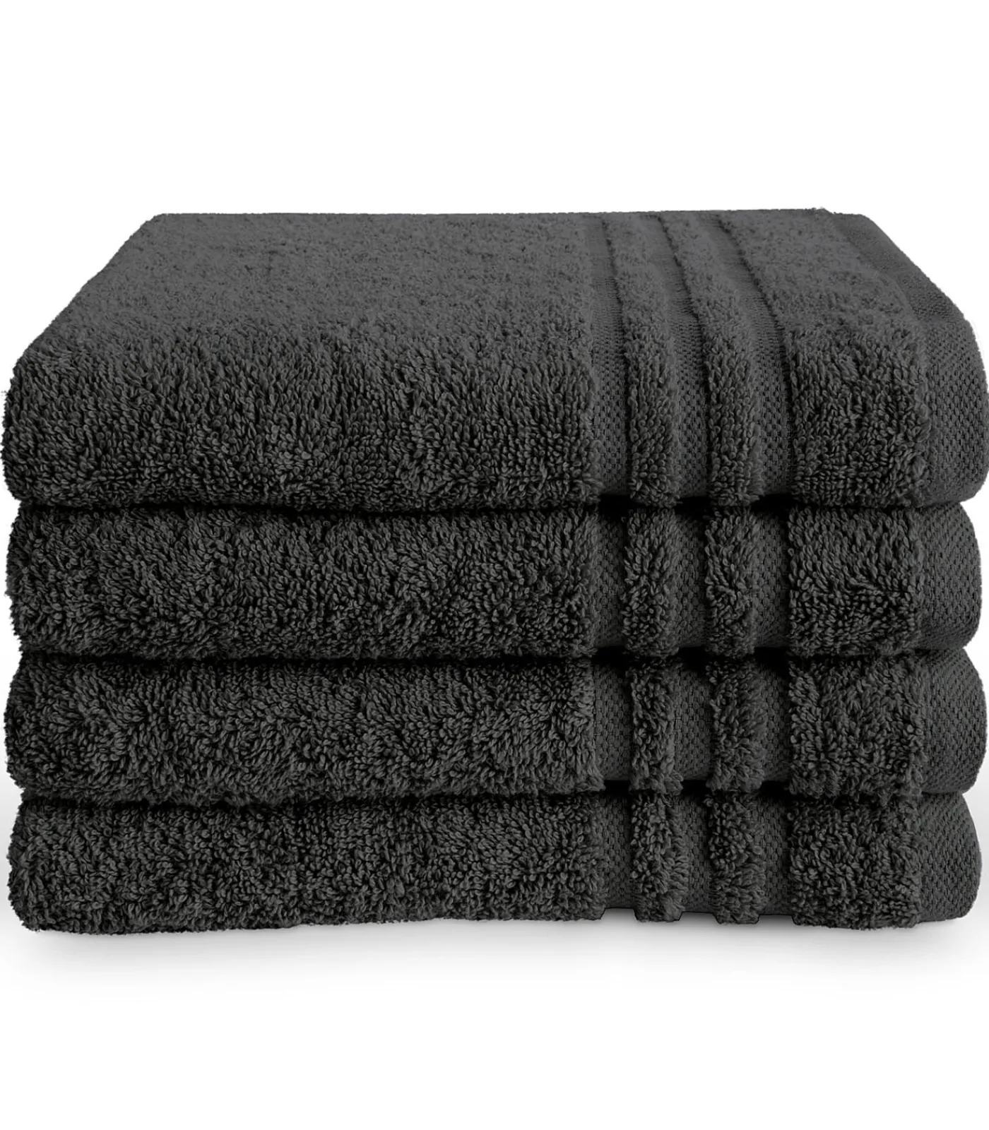 Sale Handdoek 50 x 100 Antraciet - 6 stuks Handdoeken