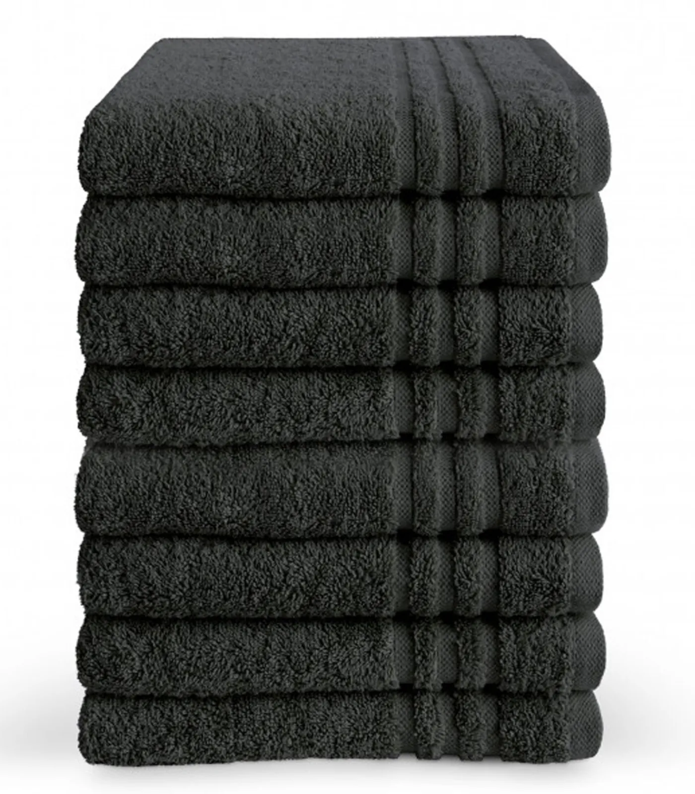 New Handdoek 50 x 100 cm Antraciet - 10 stuks Handdoeken