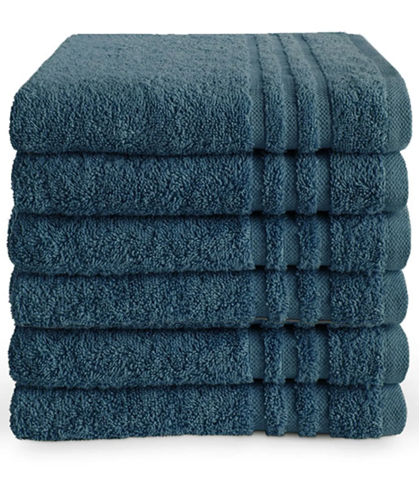 Outlet Handdoek 50x100 cm Donkerblauw - 6 stuks Handdoeken