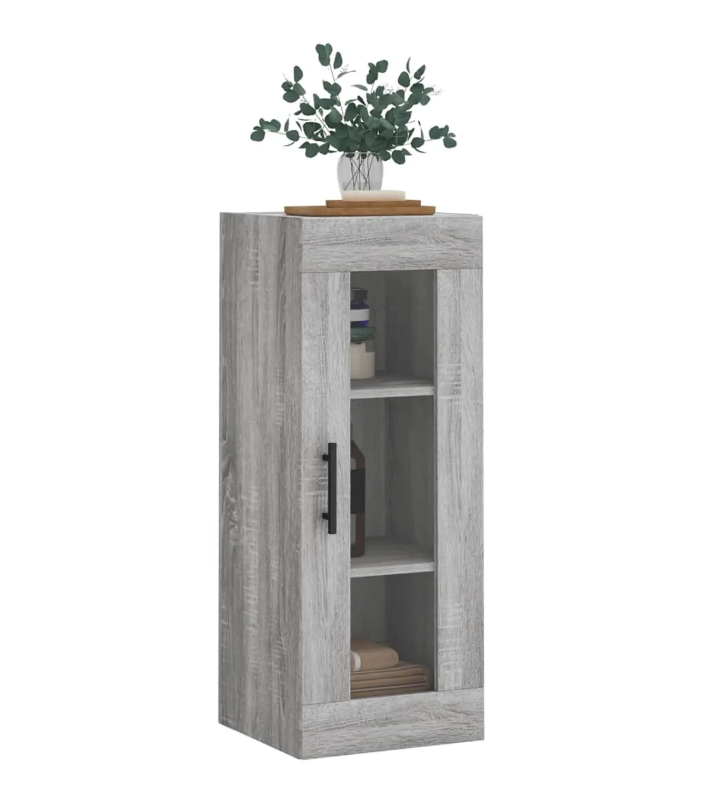 Best Hangkast 34,5x34x90 cm grijs sonoma eikenkleurig Meubels