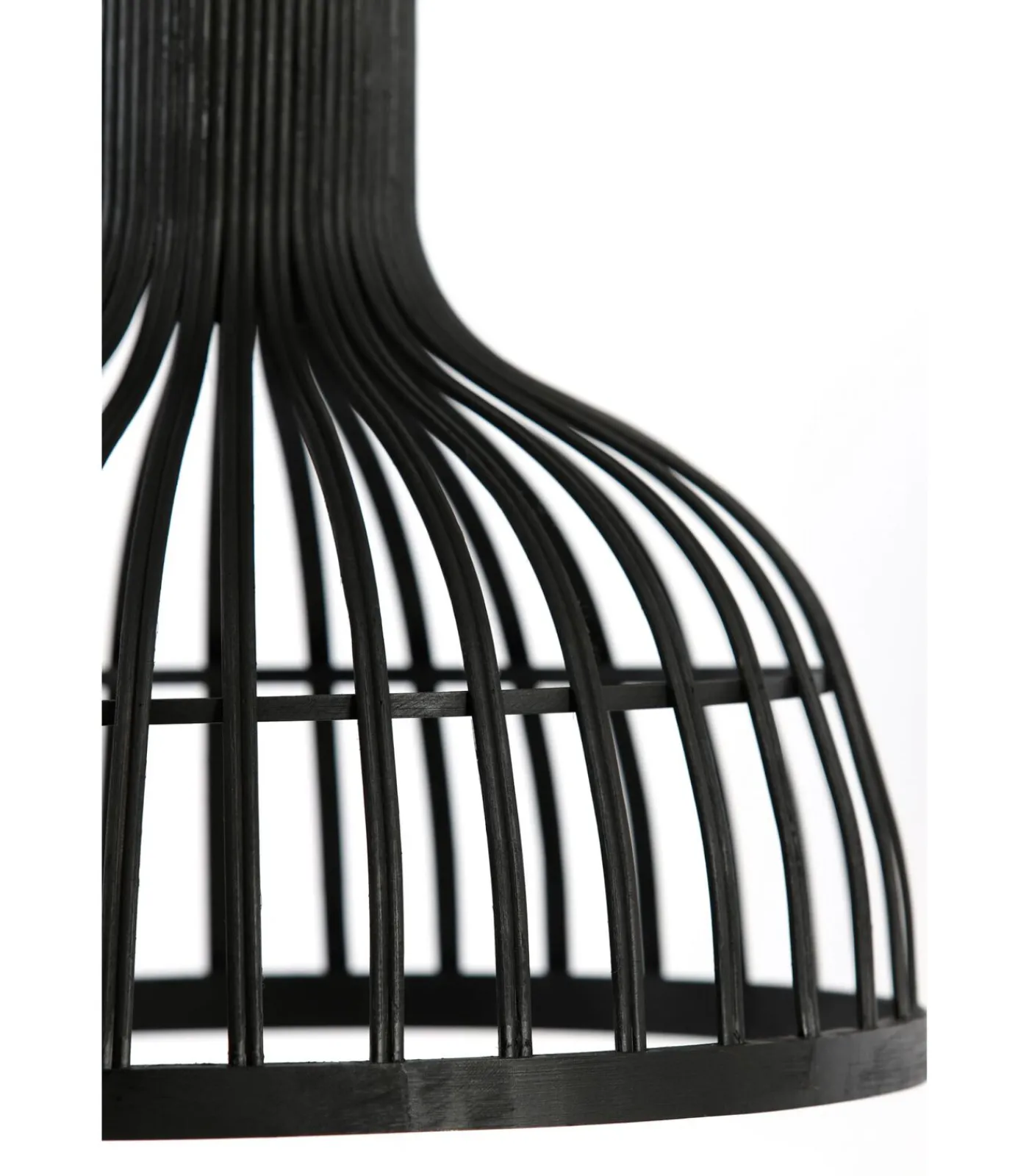 Hot Hanglamp Aliza - Bamboe/Zwart - Ø35cm Hanglampen