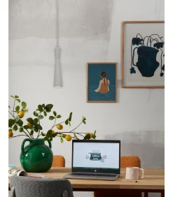 Discount Hanglamp Bordeaux - Grijs - 6x6x26cm Hanglampen