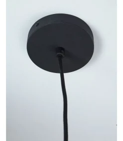 Discount Hanglamp Bordeaux - Zwart - 6x6x26cm Hanglampen