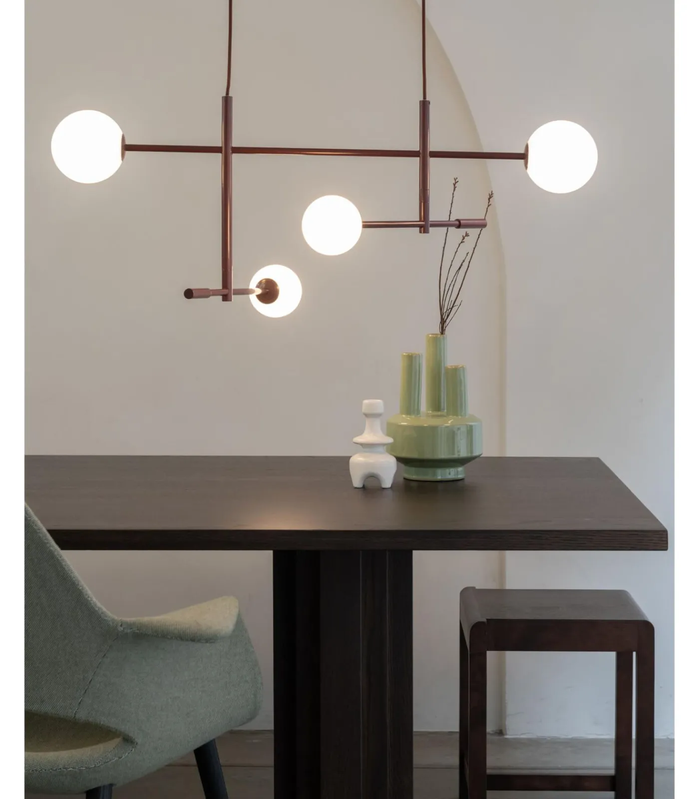 Online Hanglamp Copenhagen - Rood - 97x13x215cm Hanglampen