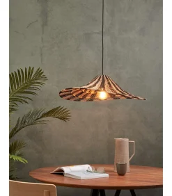 Outlet Hanglamp Cuzco - Zwart/Naturel - 65x65x20cm Hanglampen