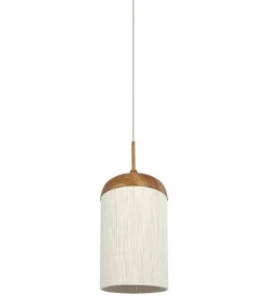 New Hanglamp Dania - Naturel/Crème - Ø27.5x52cm Hanglampen