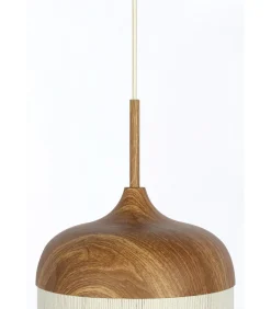 New Hanglamp Dania - Naturel/Crème - Ø27.5x52cm Hanglampen