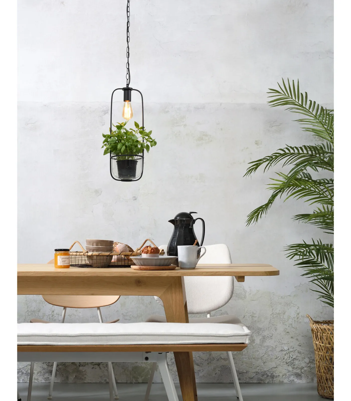 Best Hanglamp Florence - Zwart - 19x19x52cm Hanglampen