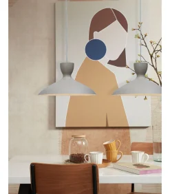 Online Hanglamp Hanover - Grijs - 40x40x22cm Hanglampen
