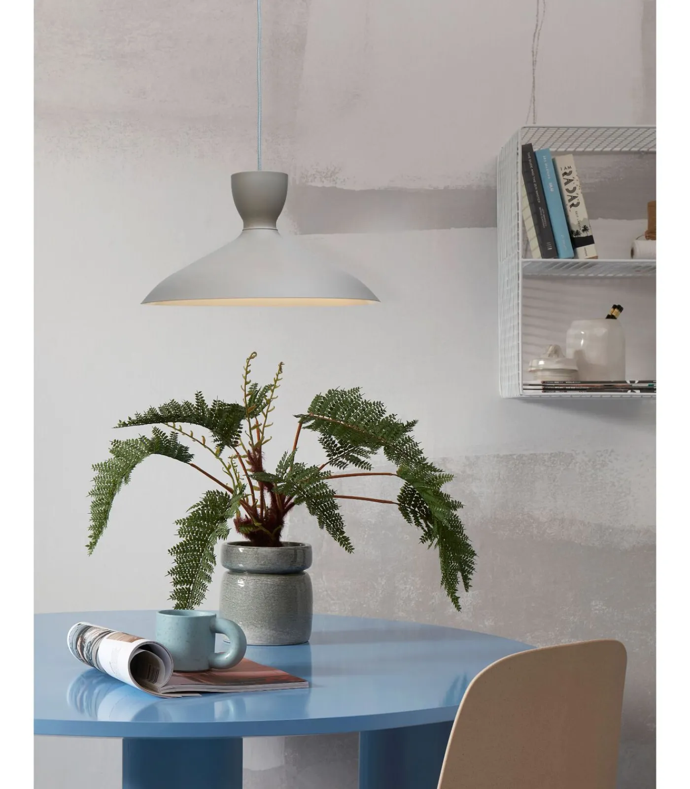 Online Hanglamp Hanover - Grijs - 40x40x22cm Hanglampen