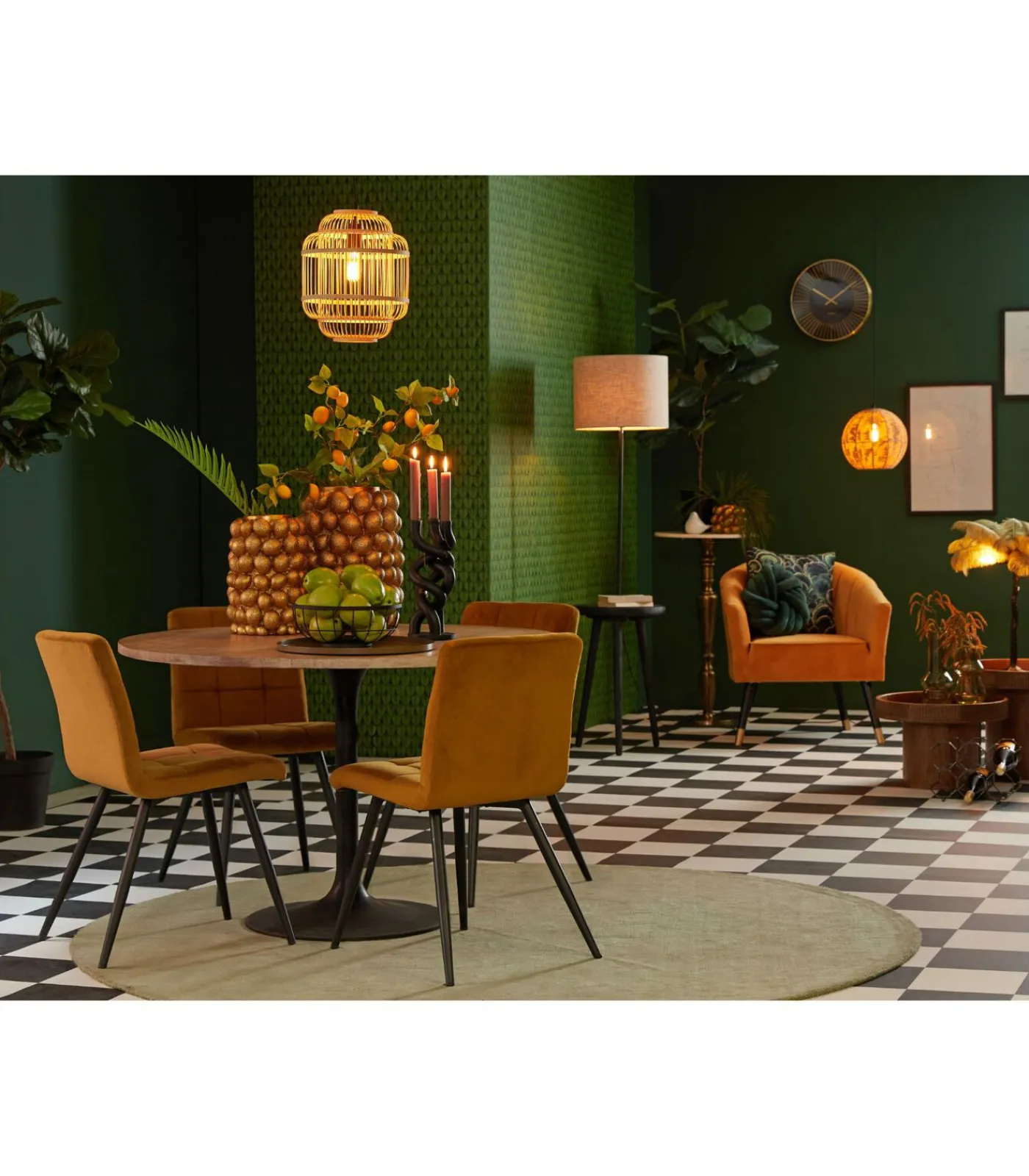 Hanglamp Jeppe - Bamboe - 30x30x36cm Hanglampen