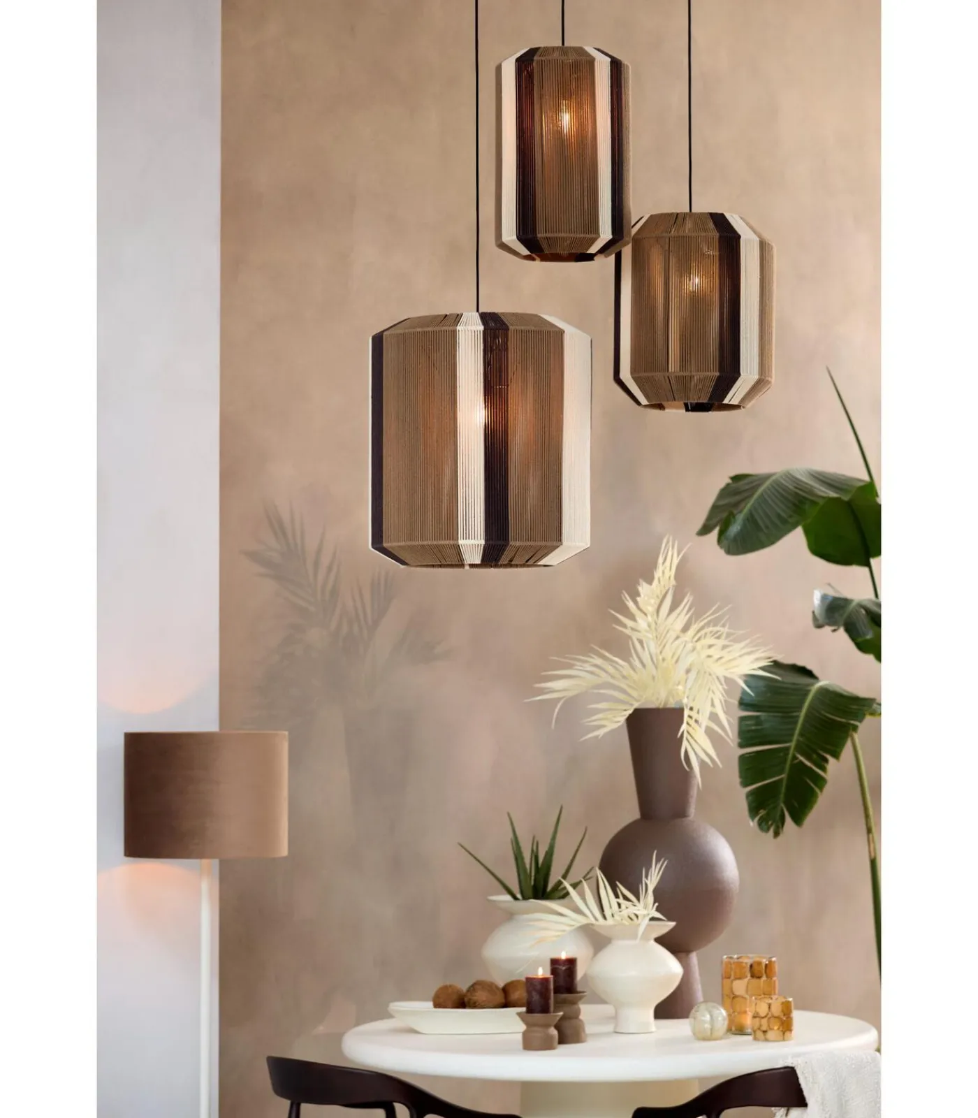 Online Hanglamp Kozana - Donkerbruin - Ø30cm Hanglampen