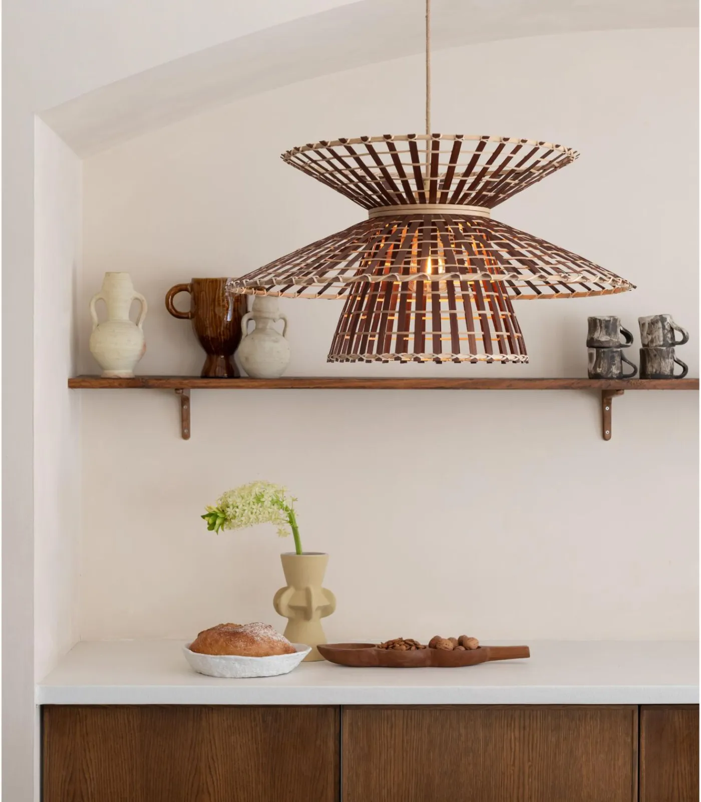 Clearance Hanglamp Machupicchu - Naturel - Ø57cm Hanglampen