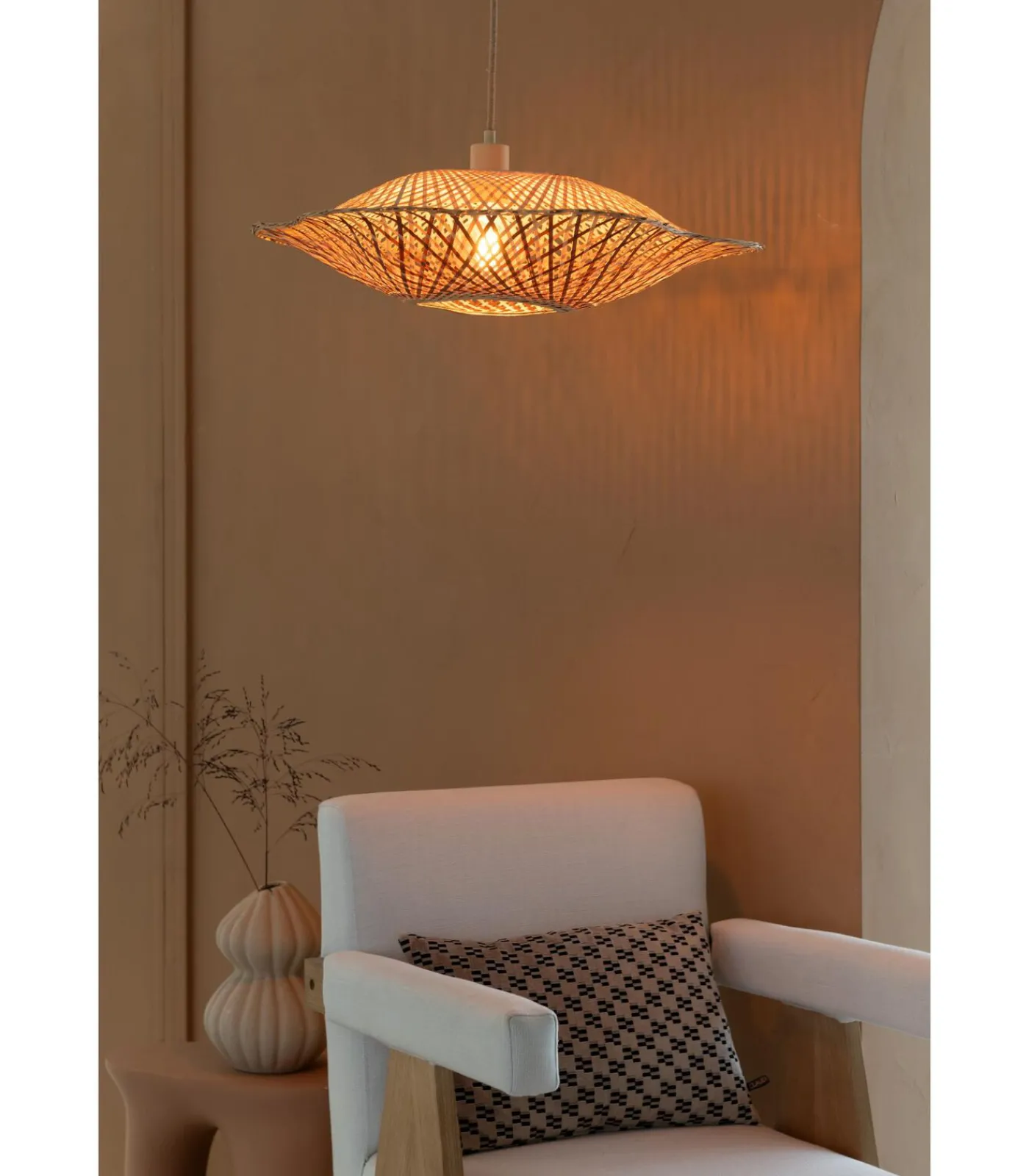 Best Hanglamp Madura - Naturel - Ø17cm Hanglampen