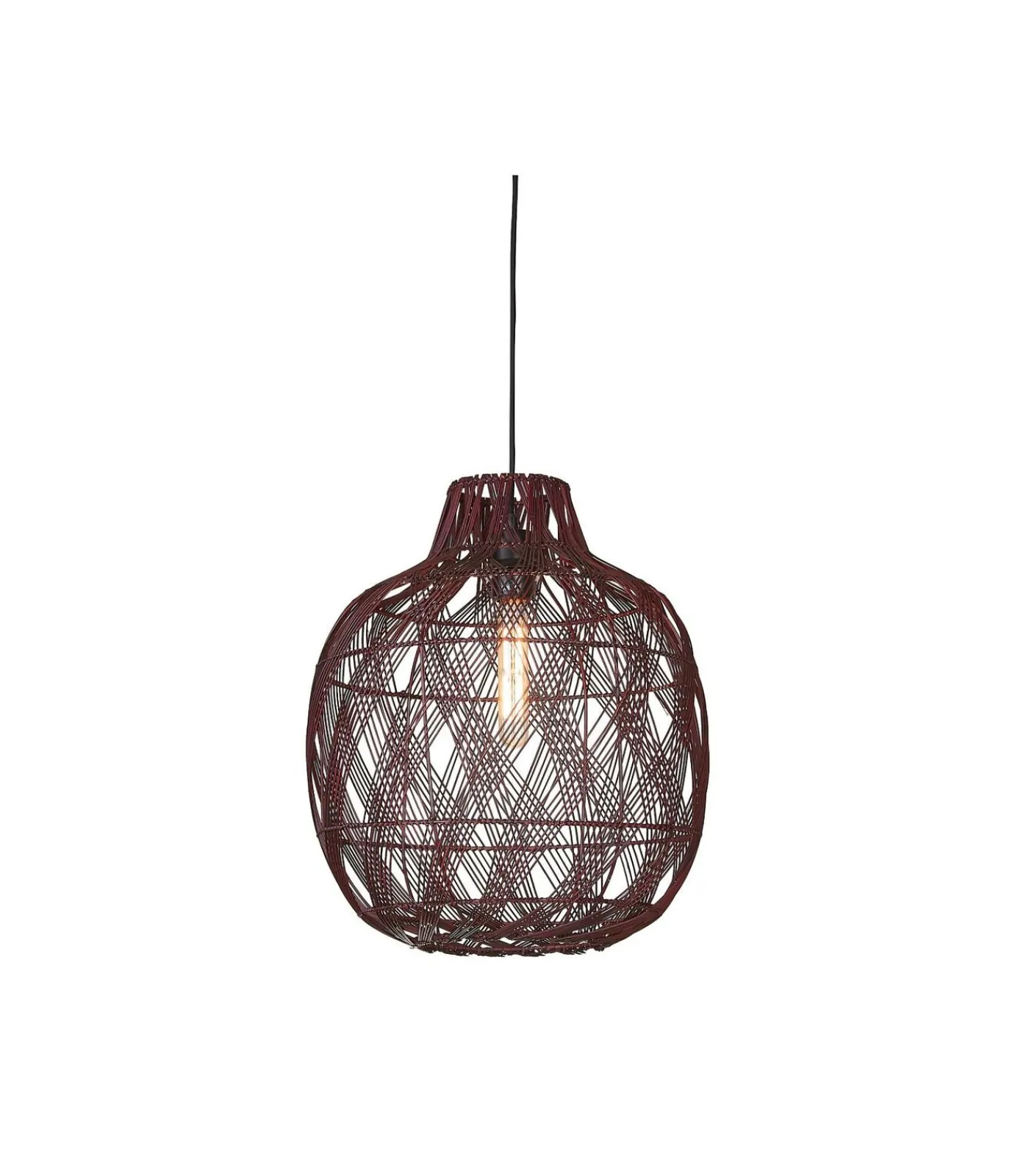 Clearance Hanglamp Mendoza - Bordeaux - Ø40cm Hanglampen