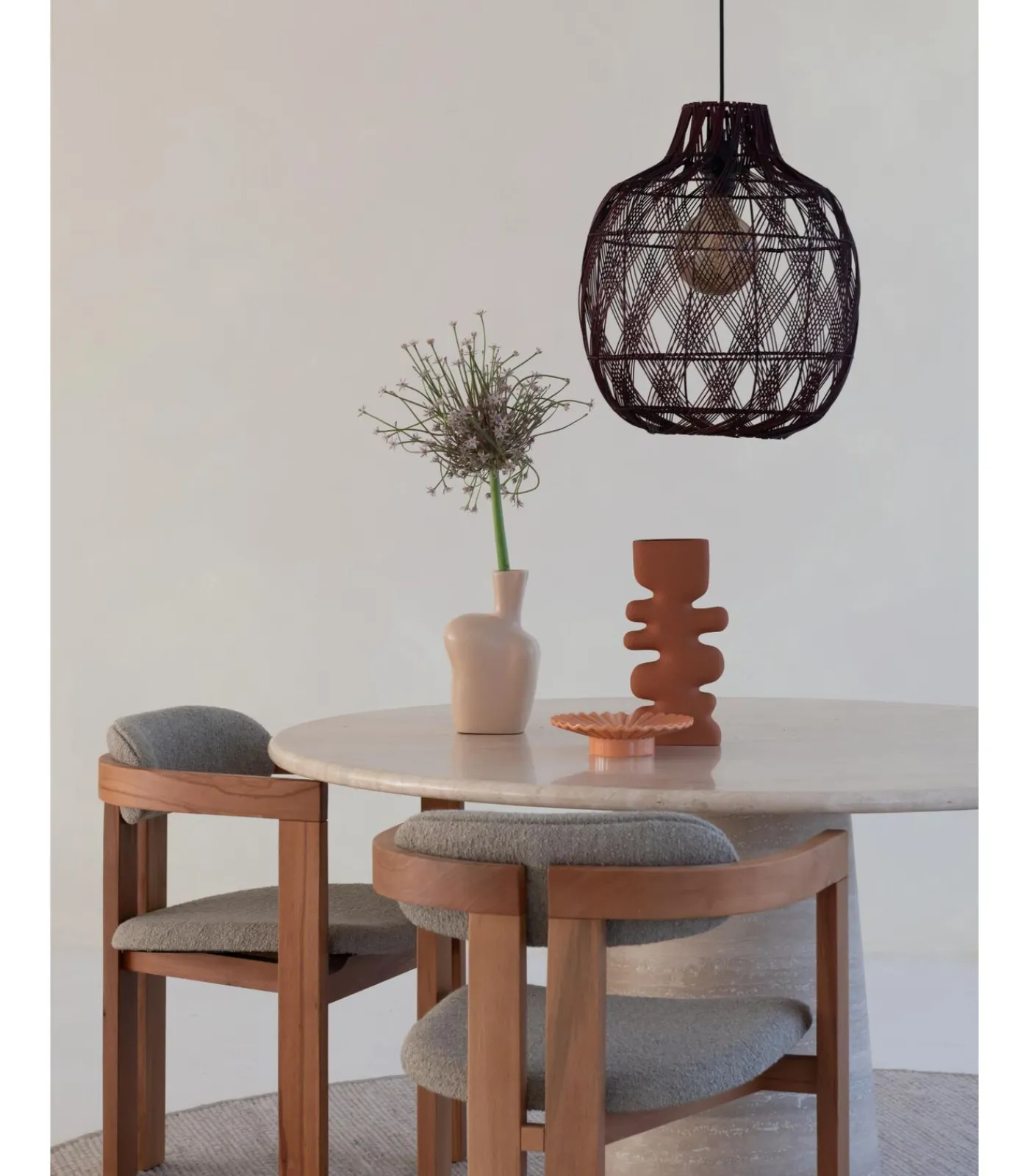 Clearance Hanglamp Mendoza - Bordeaux - Ø40cm Hanglampen