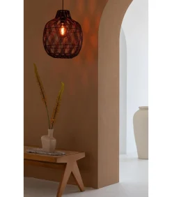 Clearance Hanglamp Mendoza - Bordeaux - Ø40cm Hanglampen