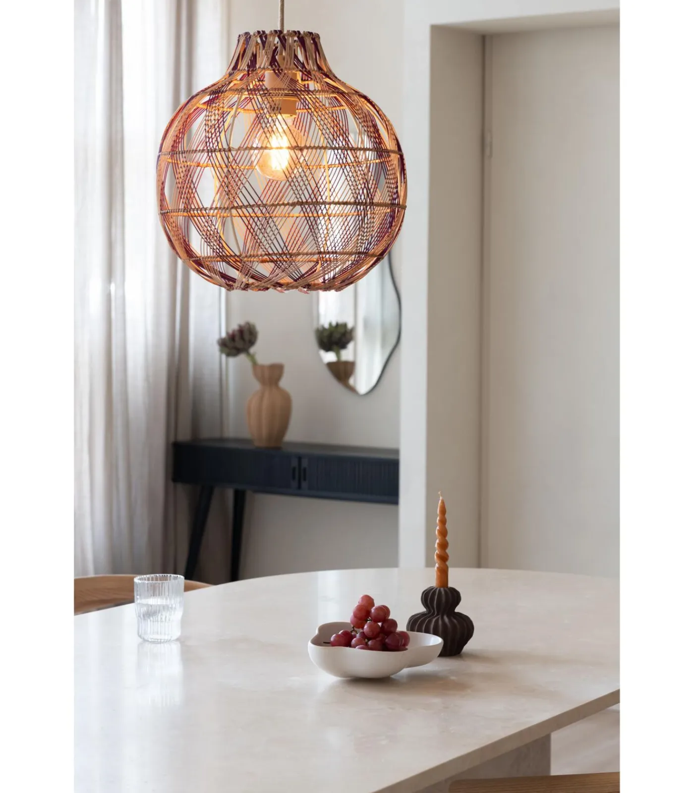 Hanglamp Mendoza - Naturel - Ø35cm Hanglampen