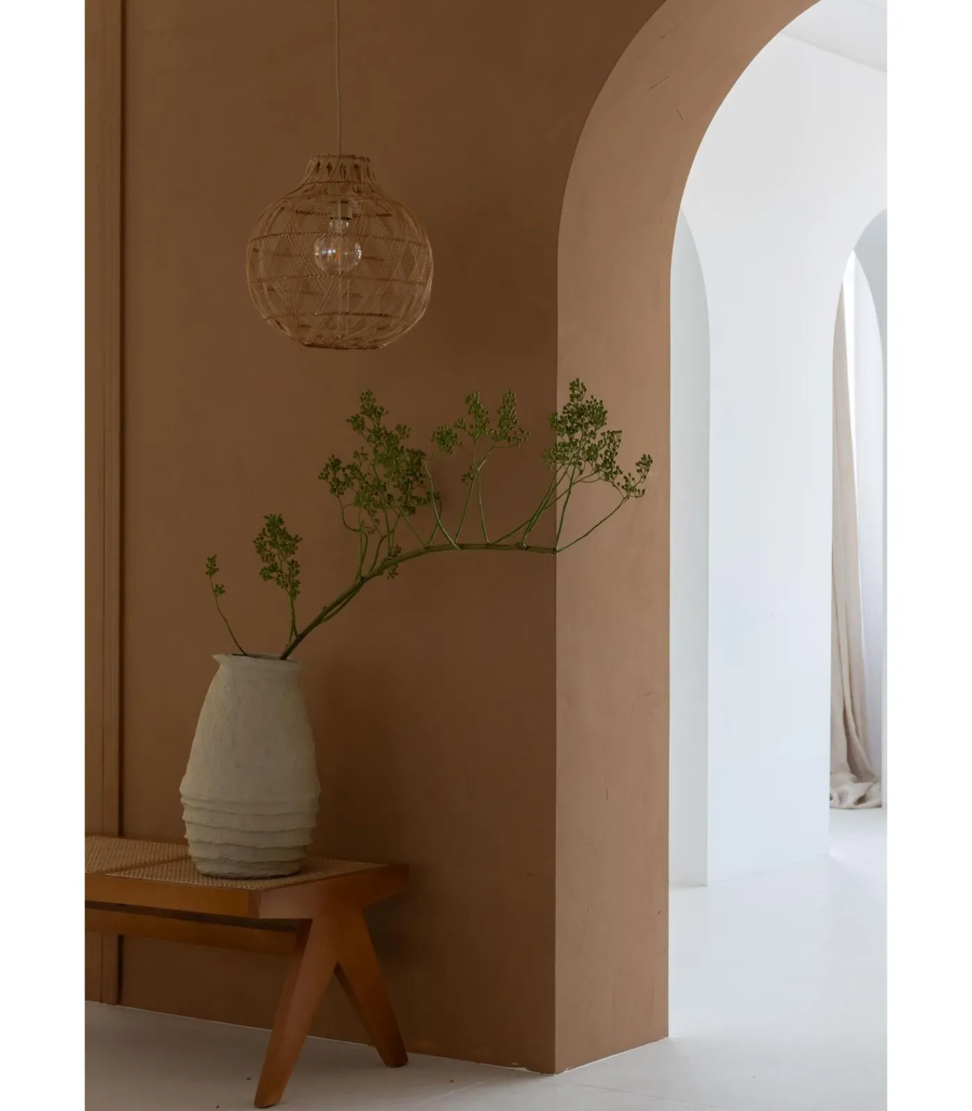 Sale Hanglamp Mendoza - Naturel - Ø35cm Hanglampen