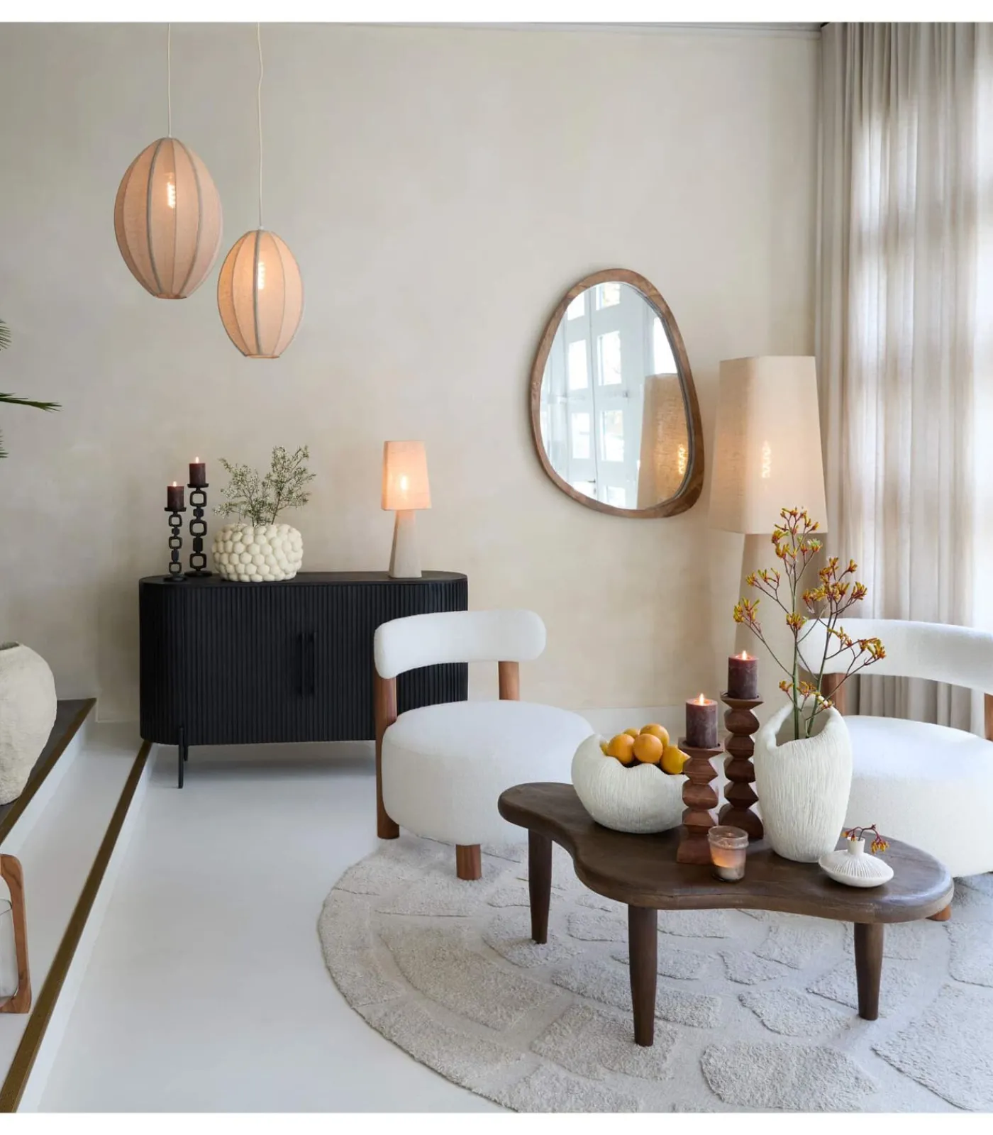 Sale Hanglamp Milatos - Bruin - Ø28,5cm Hanglampen