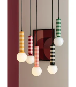 Hanglamp Rayado - Grijs - 12x12x38cm Hanglampen