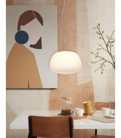 Discount Hanglamp Sapporo - Wit - 34.2x34.2x30cm Hanglampen