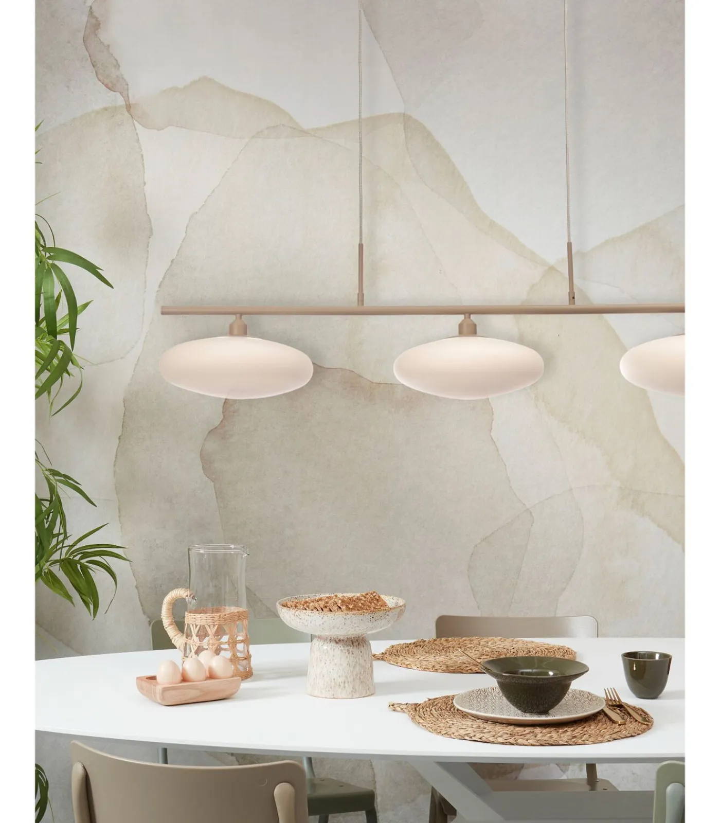 Hanglamp Sapporo - Wit - 115x29x23cm Hanglampen