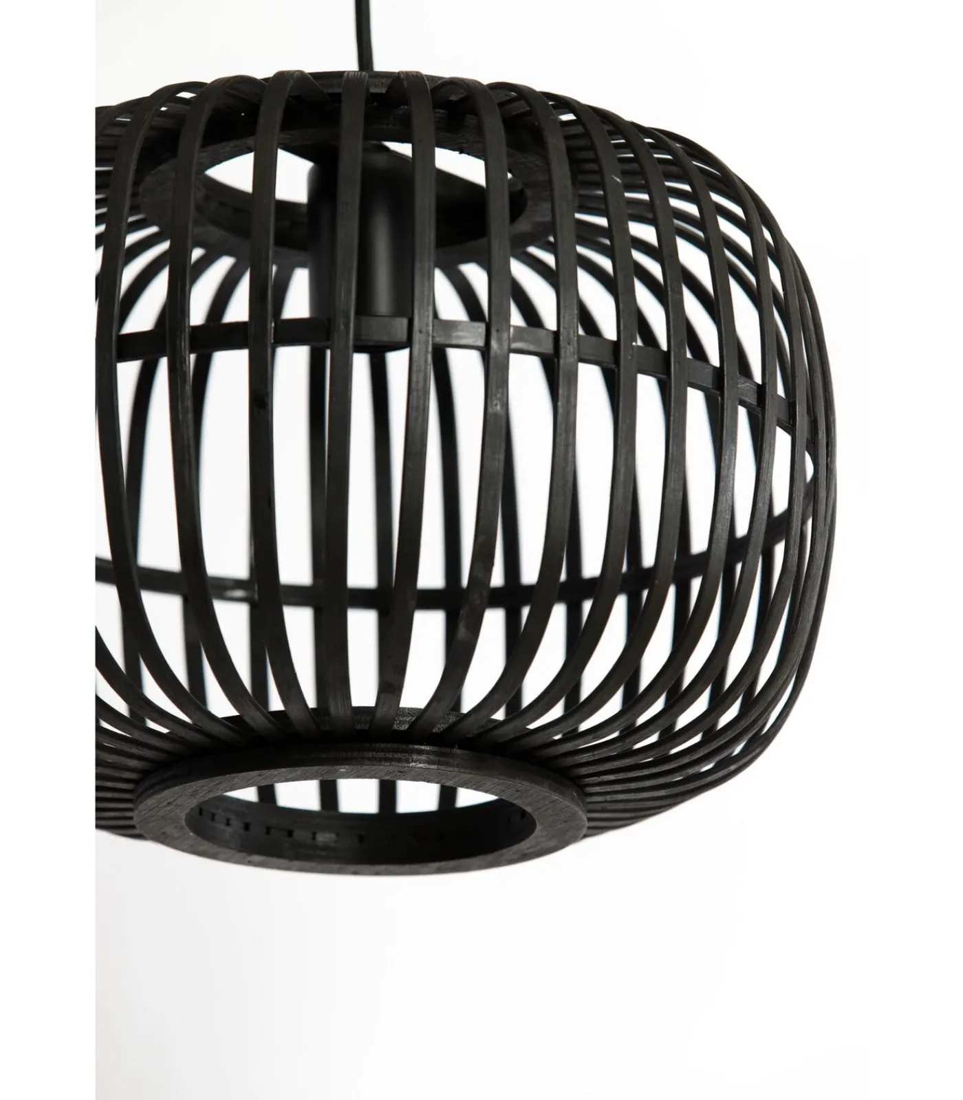 Online Hanglamp Sassa - Bamboe/Zwart - Ø34cm Hanglampen