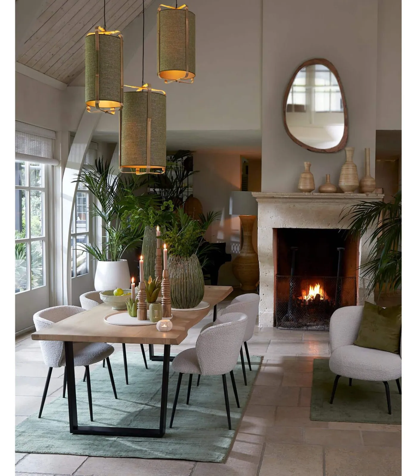 Sale Hanglamp Sendai - Groen - Ø42cm Hanglampen