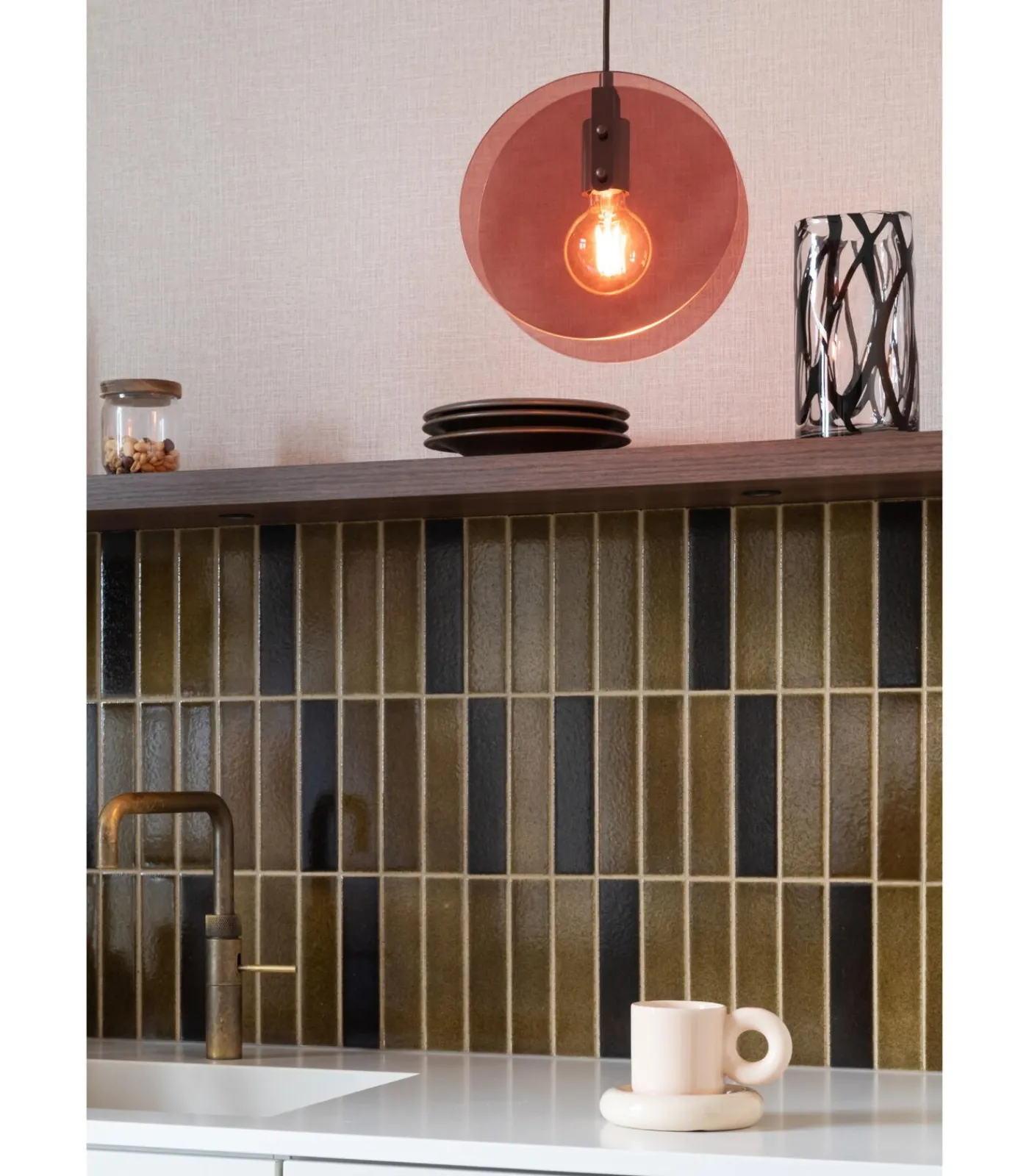 Best Hanglamp Toledo - Bruin - 22x25x278.5cm Hanglampen