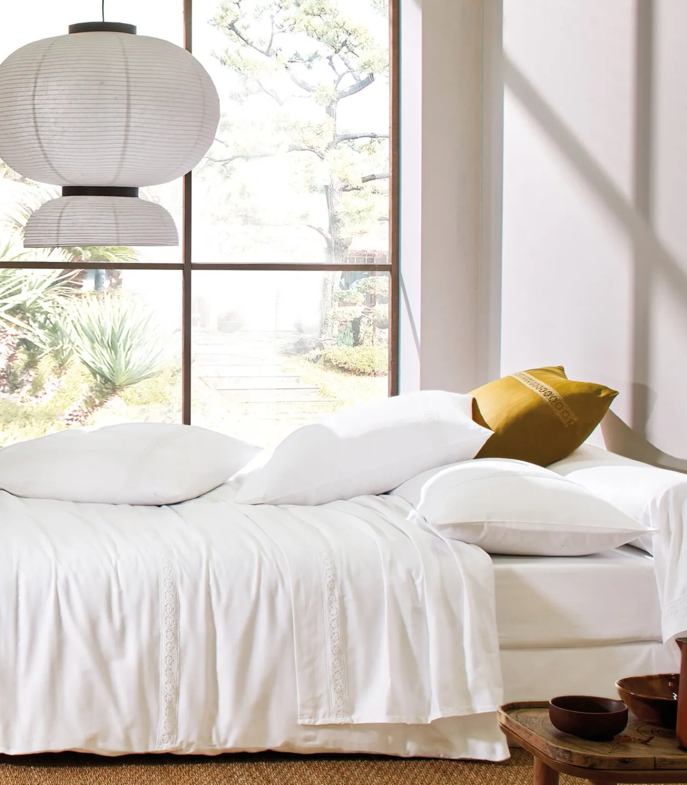 Outlet HERITAGE Blanc - Laken Satijn katoen Lakens