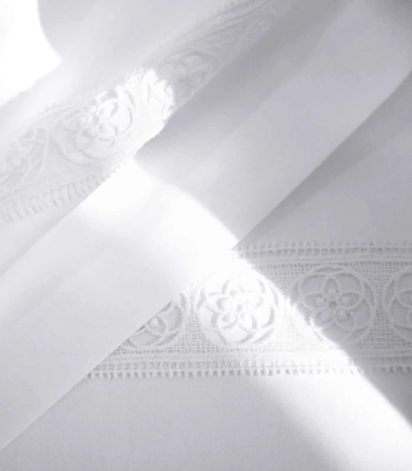 Hot HERITAGE Blanc - Kussensloop Satijn katoen Kussenslopen